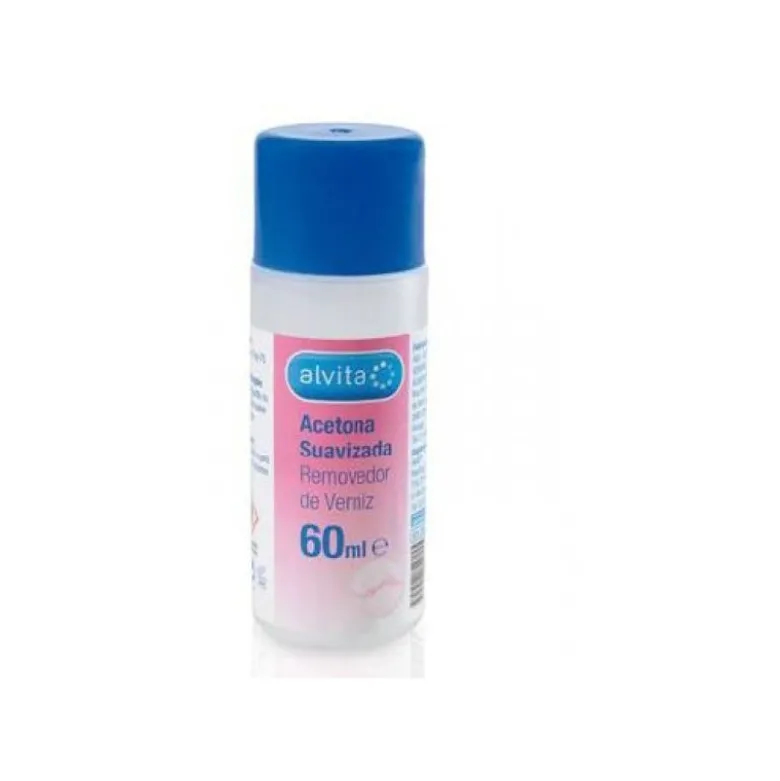 Acetona Suavizada Alvita 60 mL