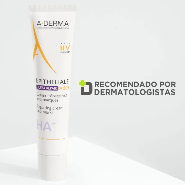 A-Derma EPITHELIALE A.H Creme Reparador SPF50+ 40ml | Antimarcas e Pós-Procedimentos