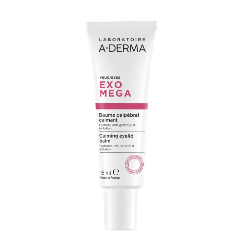 A-Derma Exomega Bálsamo Pálpebras 15ml | Creme Calmante Pele Atópica Olhos