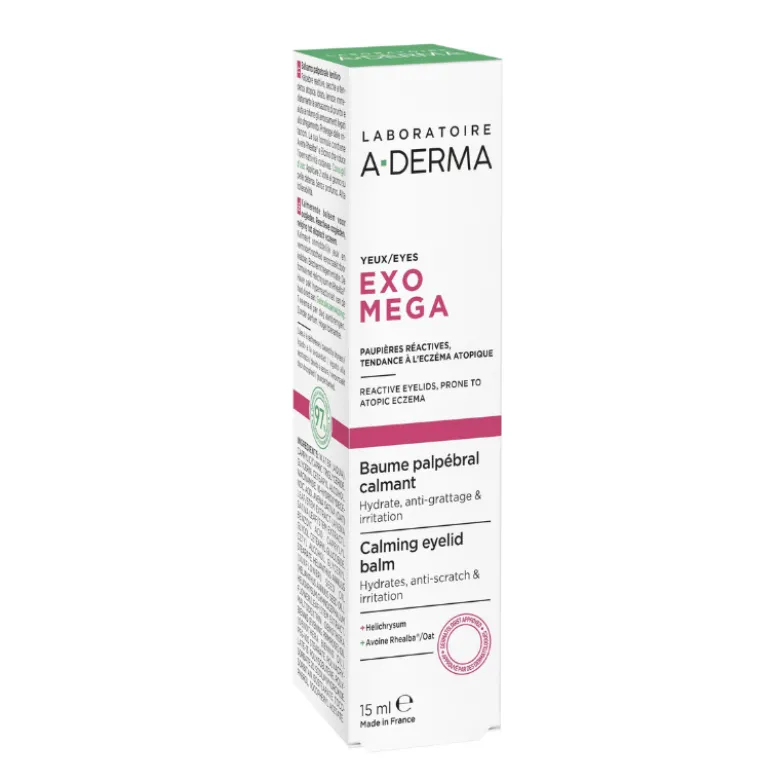 A-Derma Exomega Bálsamo Pálpebras 15ml | Creme Calmante Pele Atópica Olhos