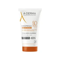A-Derma EXOMEGA Protetor Solar Emoliente SPF50+ 150ml | Pele Atópica e Sensível