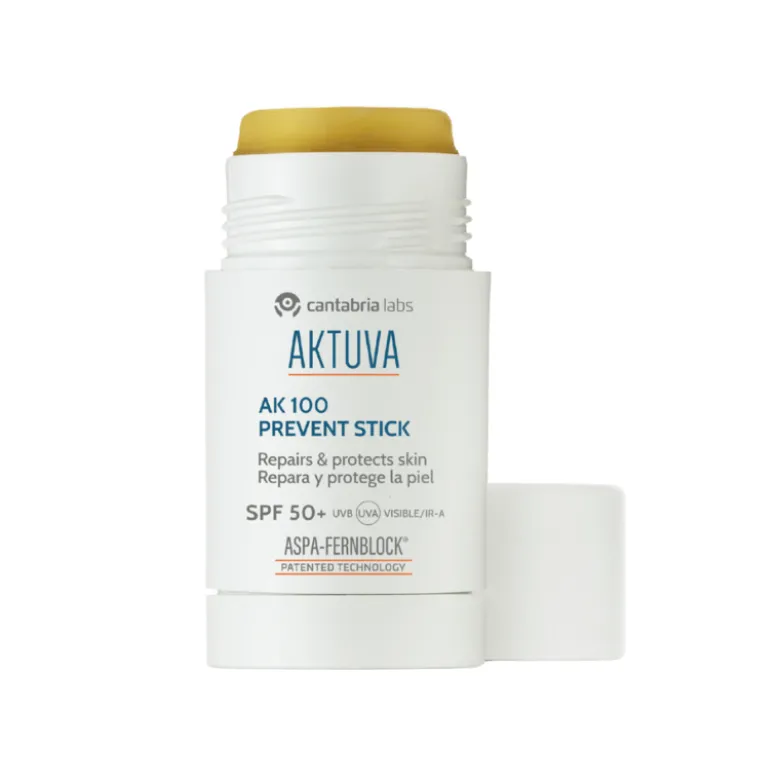 Aktuva 100 Prevent Stick SPF 50+ 15g | Protetor Solar Para Rosto, Lábios e Couro Cabeludo