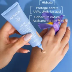 Apivita Aqua Beelicious Creme FPS30 Com Cor 40ml