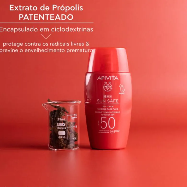 Apivita Bee Sun Fluido Invisível de Toque Seco SPF50 50ml