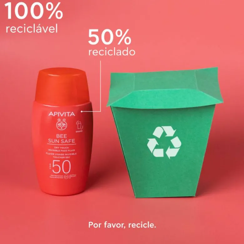 Apivita Bee Sun Fluido Invisível de Toque Seco SPF50 50ml