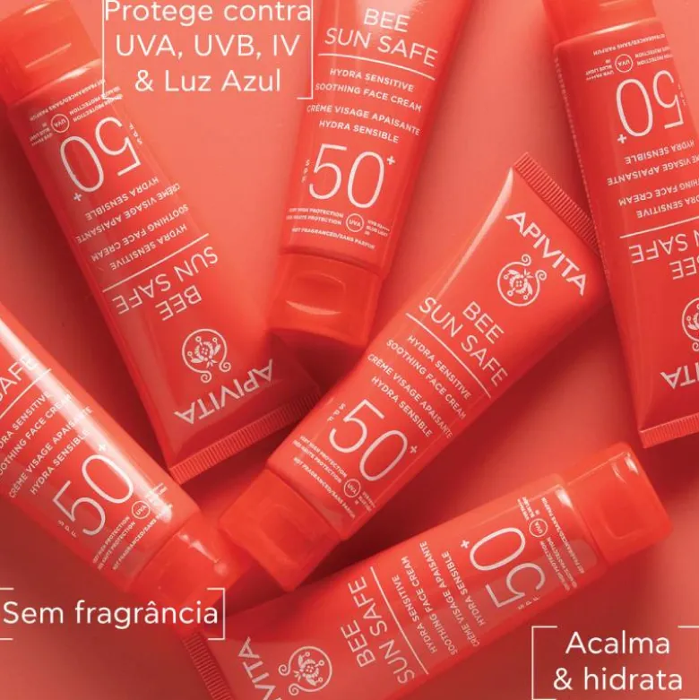 Apivita Bee Sun Safe Creme Apaziguante Hidra Sensitive SPF50+ 50ml
