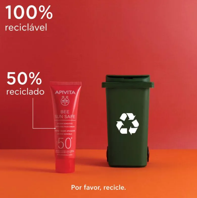 Apivita Bee Sun Safe Creme Apaziguante Hidra Sensitive SPF50+ 50ml