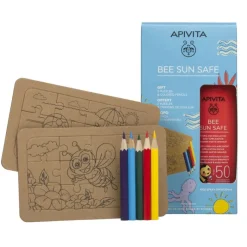 Apivita Bee Sun Safe Kids Spray SPF50 Oferta Puzzles e Lápis de Cor