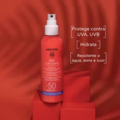Apivita Bee Sun Safe Spray Hidra Ultraligeiro Rosto e Corpo SPF50 200ml