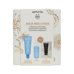 Apivita Coffret Natal Aqua Beelicous Fluido Com Cor SPF30 | Oferta Booster + Amostra Black Detox