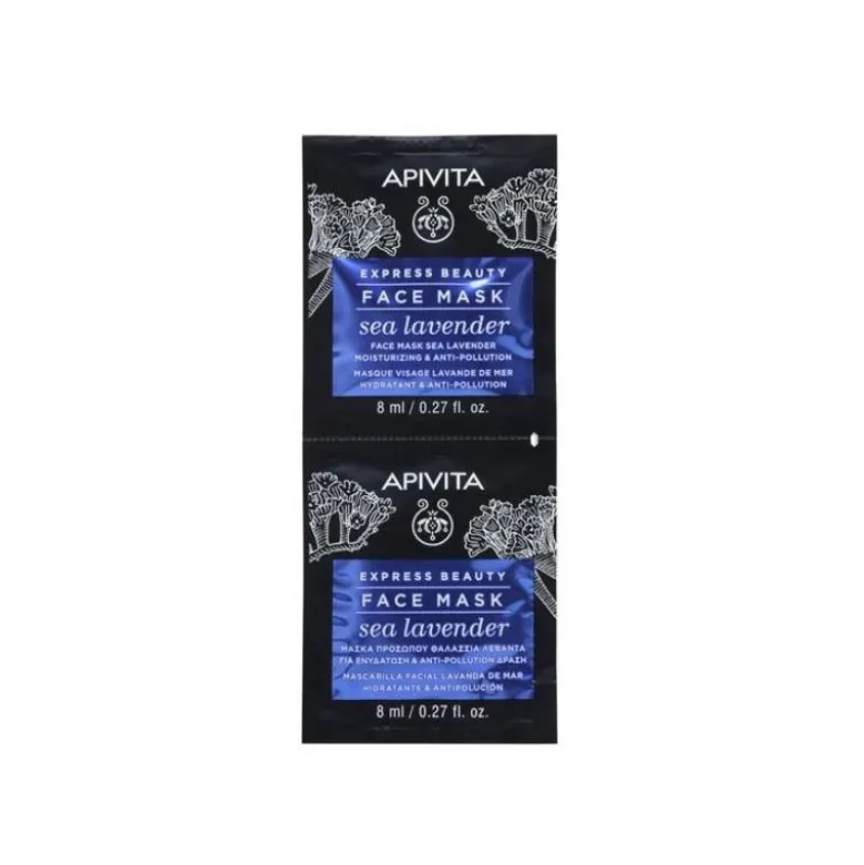 Apivita Máscara de Rosto Hidratante & Antipoluição 2x8ml