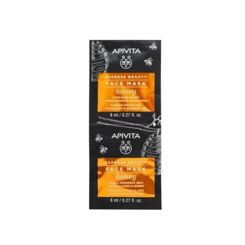 Apivita Máscara Hidratante & Nutritiva de Mel 2x8ml