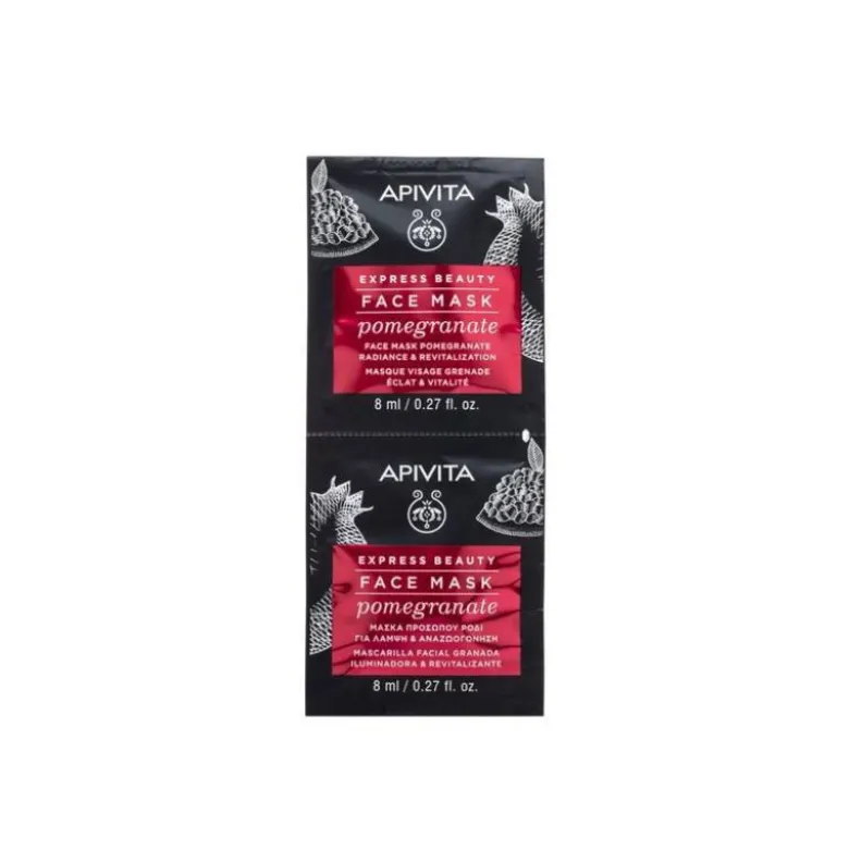 Apivita Máscara Iluminadora & Vitalizante de Romã 2x8ml