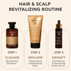 Apivita Royal Jelly Elixir Máscara Revitalizante 150ml | Cabelo Fino e Quebradiço