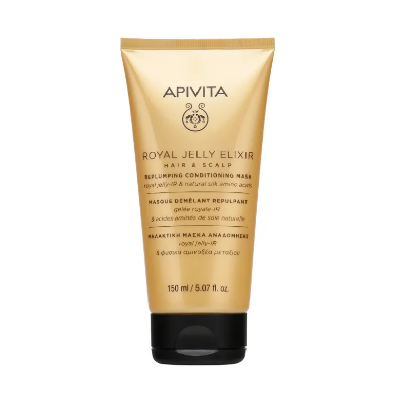 Apivita Royal Jelly Elixir Máscara Revitalizante 150ml | Cabelo Fino e Quebradiço