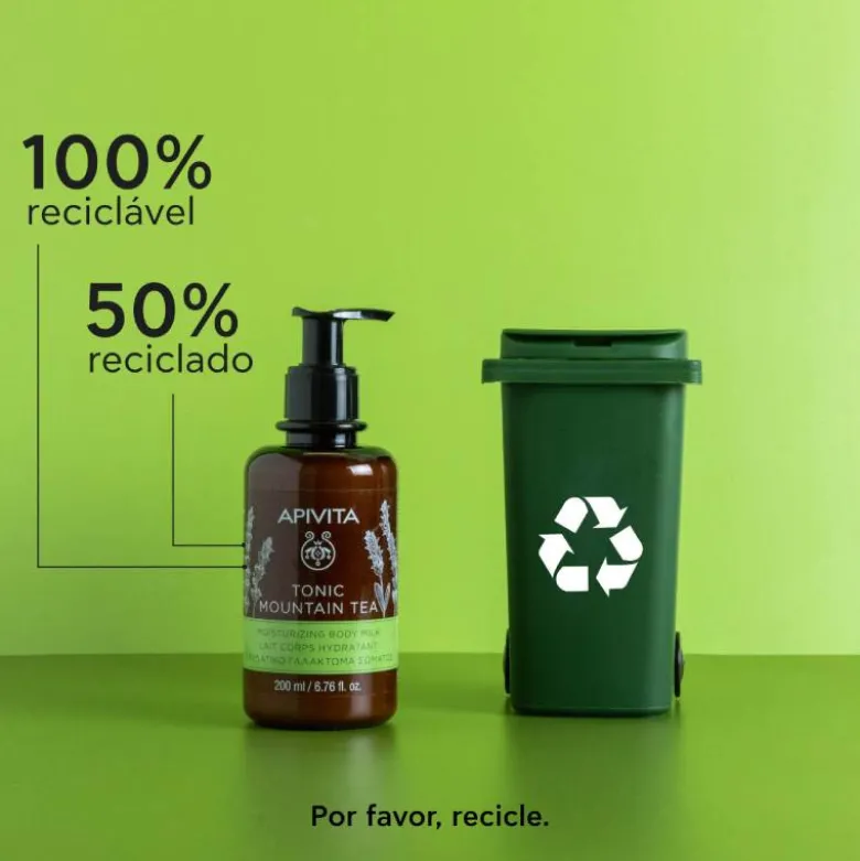Apivita Tonic Mountain Tea Leite Hidratante Corporal 200ml