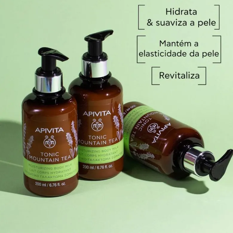 Apivita Tonic Mountain Tea Leite Hidratante Corporal 200ml