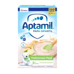 Aptamil Papa Láctea Multicereais Maçã 225g +6 Meses | Preparar com Leite
