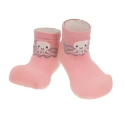 Attipas Aqua Octopus Pink Tam 21.5 | Calçado Barefoot Infantil para Água e Verão