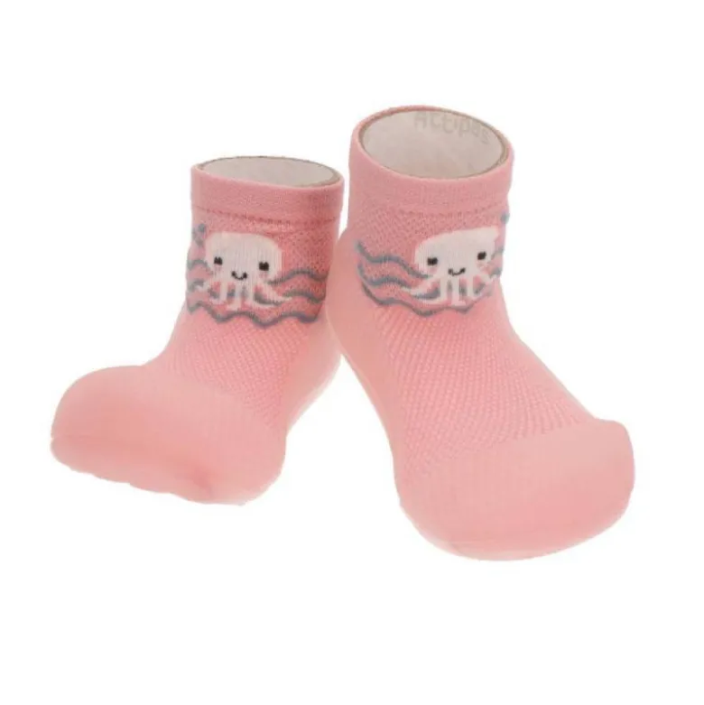 Attipas Aqua Octopus Pink Tam 21.5 | Calçado Barefoot Infantil para Água e Verão