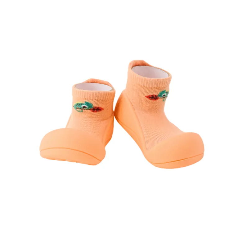Attipas Chameleon Orange Tamanho 21.5 | Sapato Bebé Design Barefoot