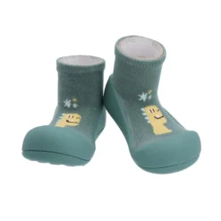 Attipas Dino Green Tamanho 19 | Sapato Bebé Design Barefoot