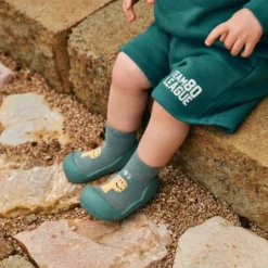 Attipas Dino Green Tamanho 22.5 |Sapato Bebé Design Barefoot