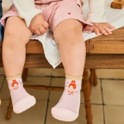 Attipas Fairy Pink Tamanho 22.5 |Sapato Bebé Rosa Design Barefoot