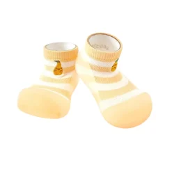 Attipas Fruity Yellow Sapato Bebé AQUA-X Barefoot T21.5 | Secagem rápida e ideais para praia e verão