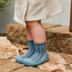 Attipas Piping Blue Tamanho 19 |Sapato Bebé Azul Design Barefoot