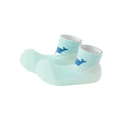 Attipas Summer Whale Blue Sapato Bebé AQUA-X Barefoot T19 | Secagem rápida ideais para praia e verão