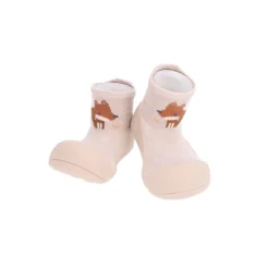 Attipas Woodland Beige Fox Tamanho 20 | Sapato Bebé Barefoot