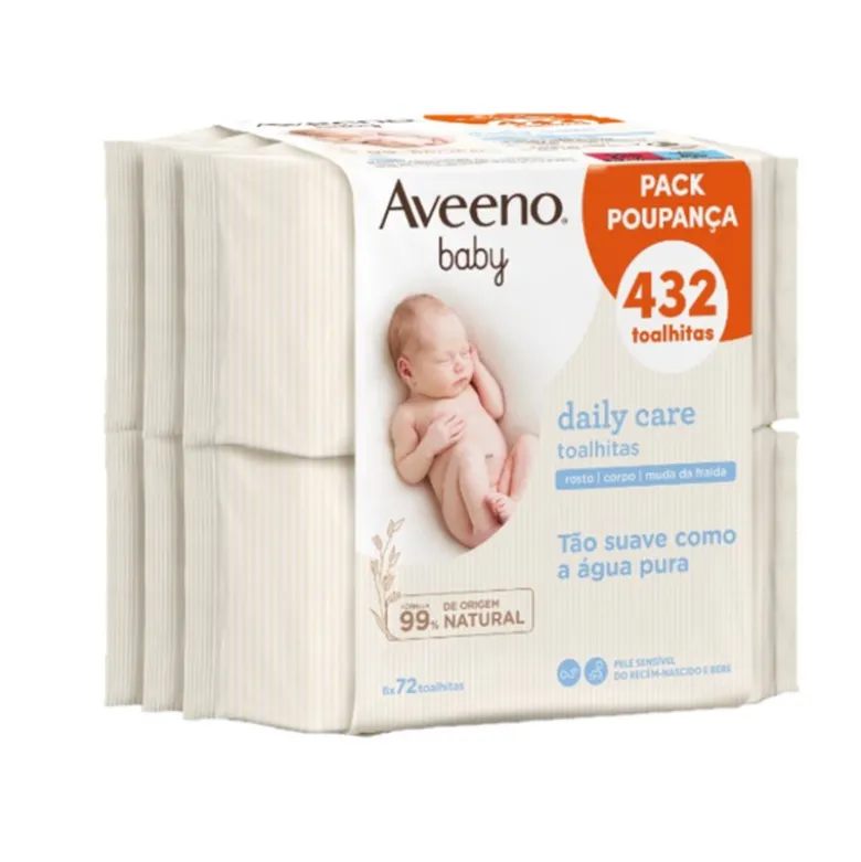 Aveeno Baby Toalhitas Limpeza Pack 6x72un (432)