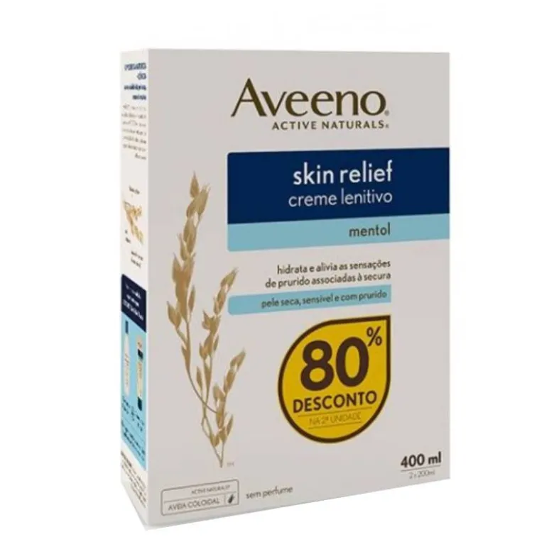 Aveeno Skin Relief Creme Lenitivo de Mentol Duo 80% Desc 2ªUnidade