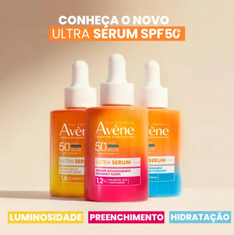 Avène Ultra Sérum Preenchimento Instantâneo SPF50+ 30ml | Preenche e Hidrata