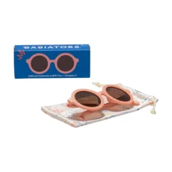 Babiators Óculos de Sol Bebé 0-24M Peachy Keen Round | UV400 Categoria 3 | Flexíveis e Resistentes