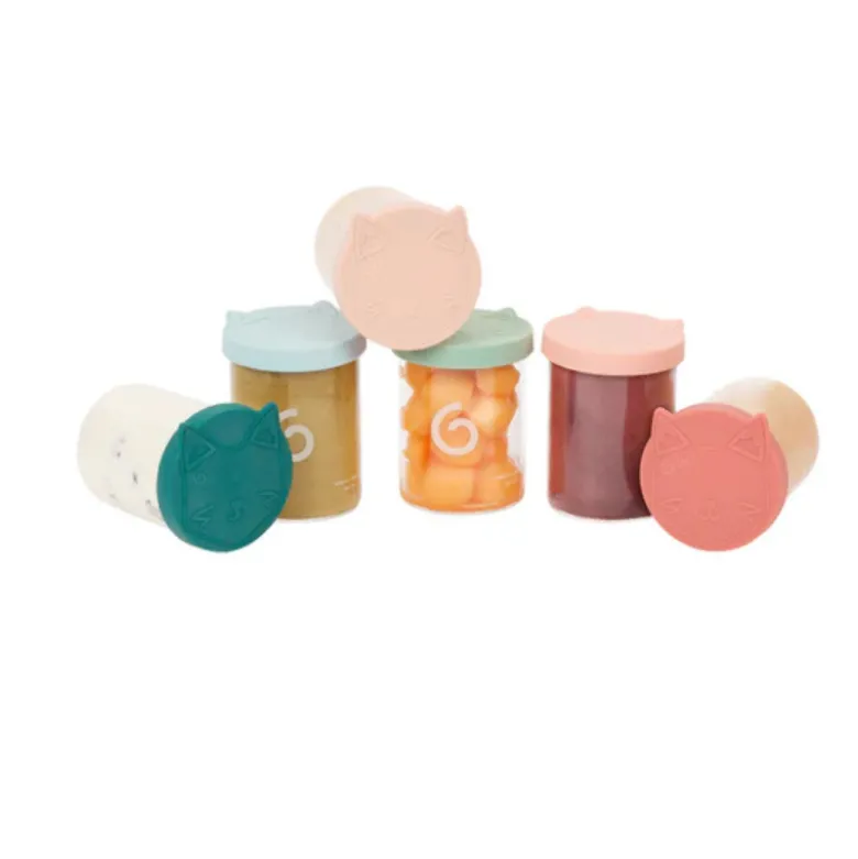 Babymoov Icy Bowls 6x250ml Recipientes Vidro | Conservar e Transportar Refeições do Bebé