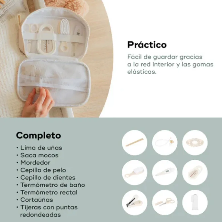 Babymoov Necessaire de Cuidados Bebé | Inclui 9 Acessórios