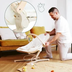 Babymoov Swoon Flow Arco Madeira para Baloiço | Brinquedos Sensoriais | Estimulação Bebé