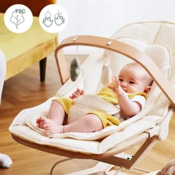 Babymoov Swoon Flow Arco Madeira para Baloiço | Brinquedos Sensoriais | Estimulação Bebé