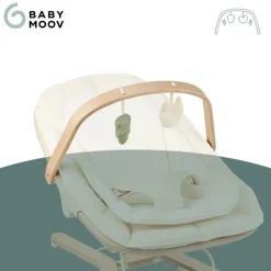 Babymoov Swoon Flow Arco Madeira para Baloiço | Brinquedos Sensoriais | Estimulação Bebé