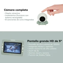 Babymoov Yoo Go+ HD Intercomunicador Vídeo |Ecrã 5