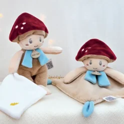 BABY NAT Doudou Cogumelo Marcel | Peluche com QR Code com Histórias