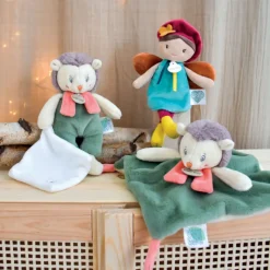 BABY NAT Mon Pantin Pomme de Pin Peluche Ouriço | QR Code com Histórias