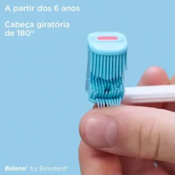 Balene by Bexident Junior Escova Infantil Azul +6 Anos Design Ergonómico e Cerdas Suaves