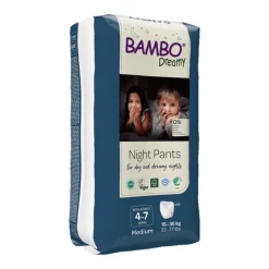 Bambo Dreamy Fraldas Noturnas (15-35 kg) 4-7Anos 10 Unidades