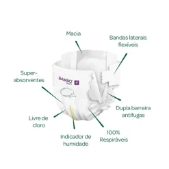 Bambo Nature Fraldas 4 (7-14 kg) 48 Unidades