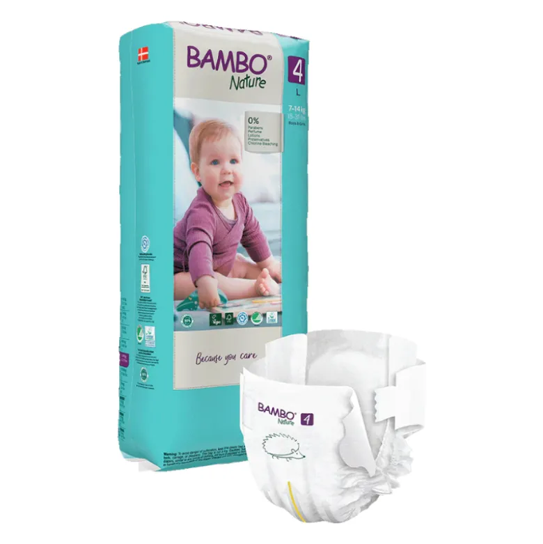 Bambo Nature Fraldas 4 (7-14 kg) 48 Unidades