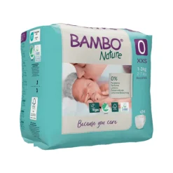 Bambo Nature Fraldas 0 (1-3 kg) 24 Unidades