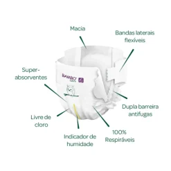 Bambo Nature Fraldas 6 (+16Kg) 40 Unidades